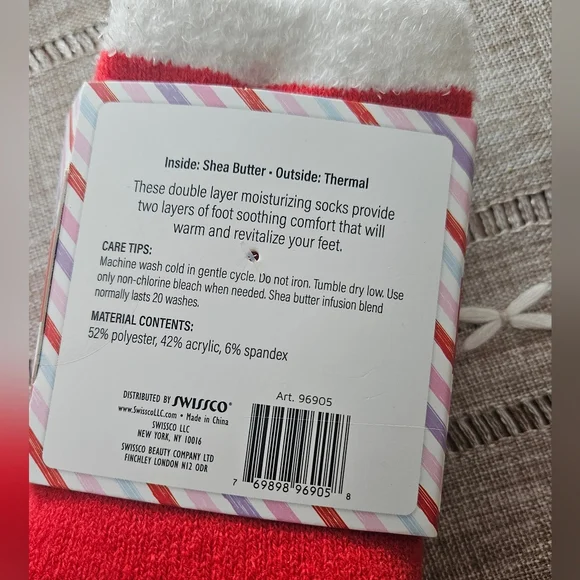 Spa Bella Cozy Knit Socks 2 Pak (Infused With Shea Butter) - Picture 3 of 4